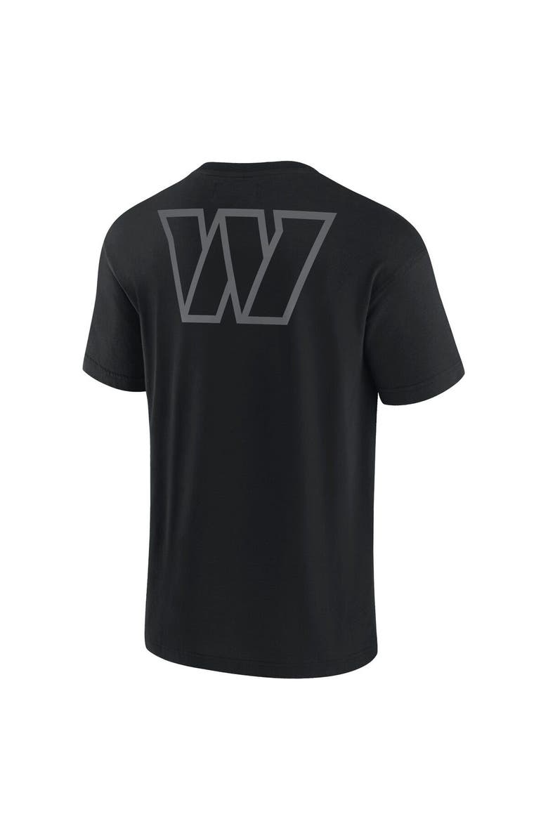 Fanatics Signature Unisex Fanatics Signature Black Washington Commanders Elements Super Soft Short Sleeve T-Shirt, Alternate, color, 