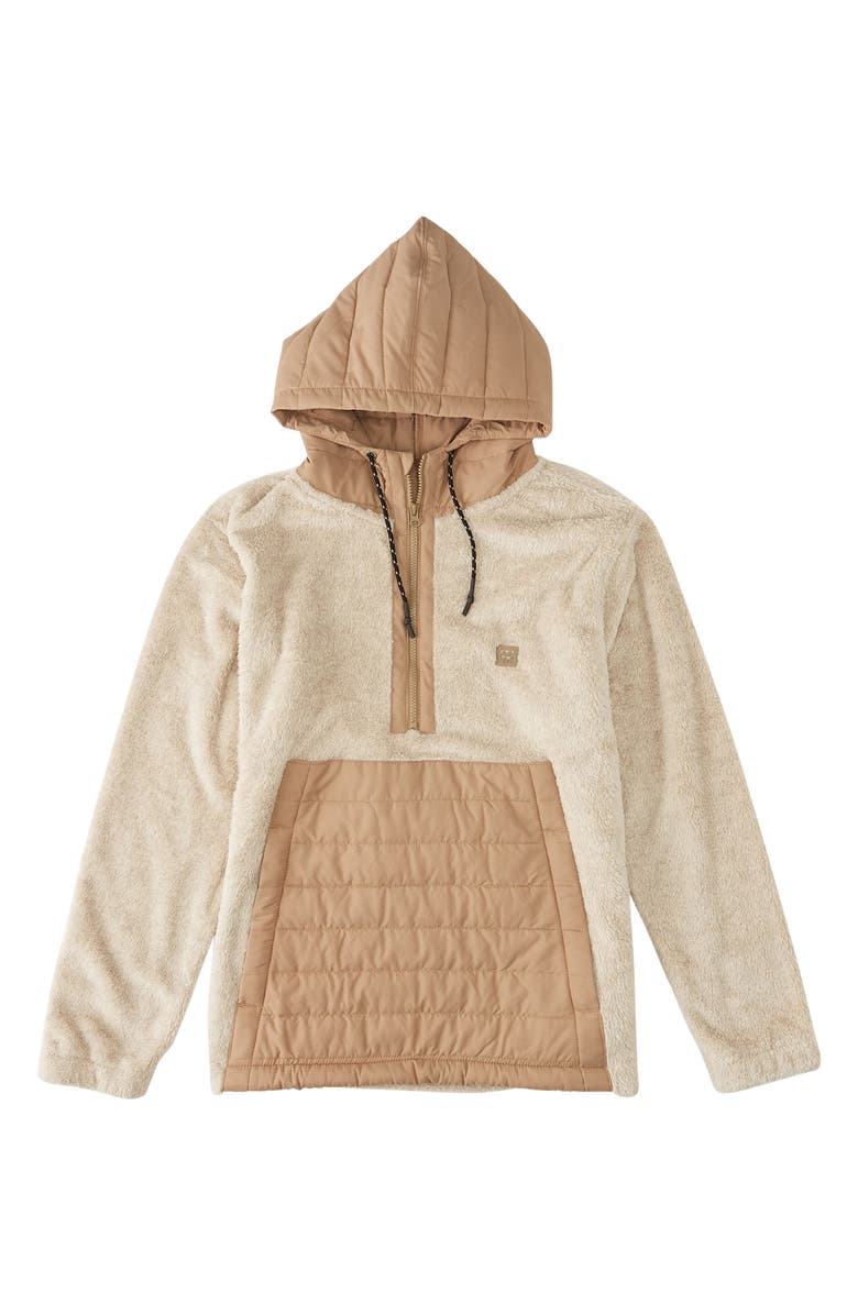 Billabong Badger Colorblock Half-Zip Fleece Hoodie, Alternate, color, 