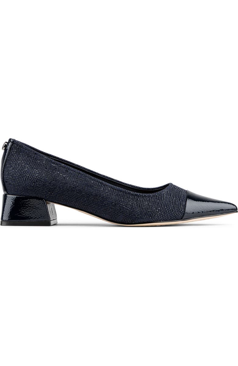 Donald Pliner Cap Toe Pump, Alternate, color, Navy
