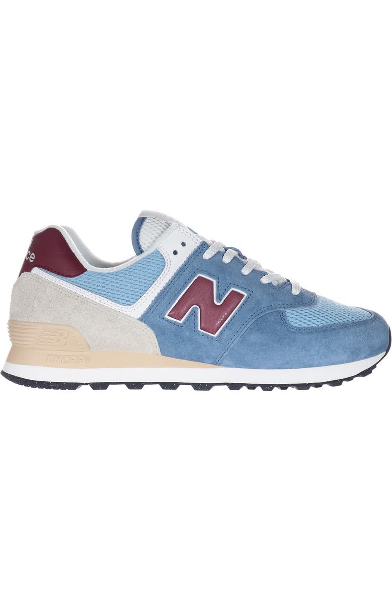 New Balance Gender Inclusive 574 Sneaker, Alternate, color, Shoreline Blue/ Stillwater