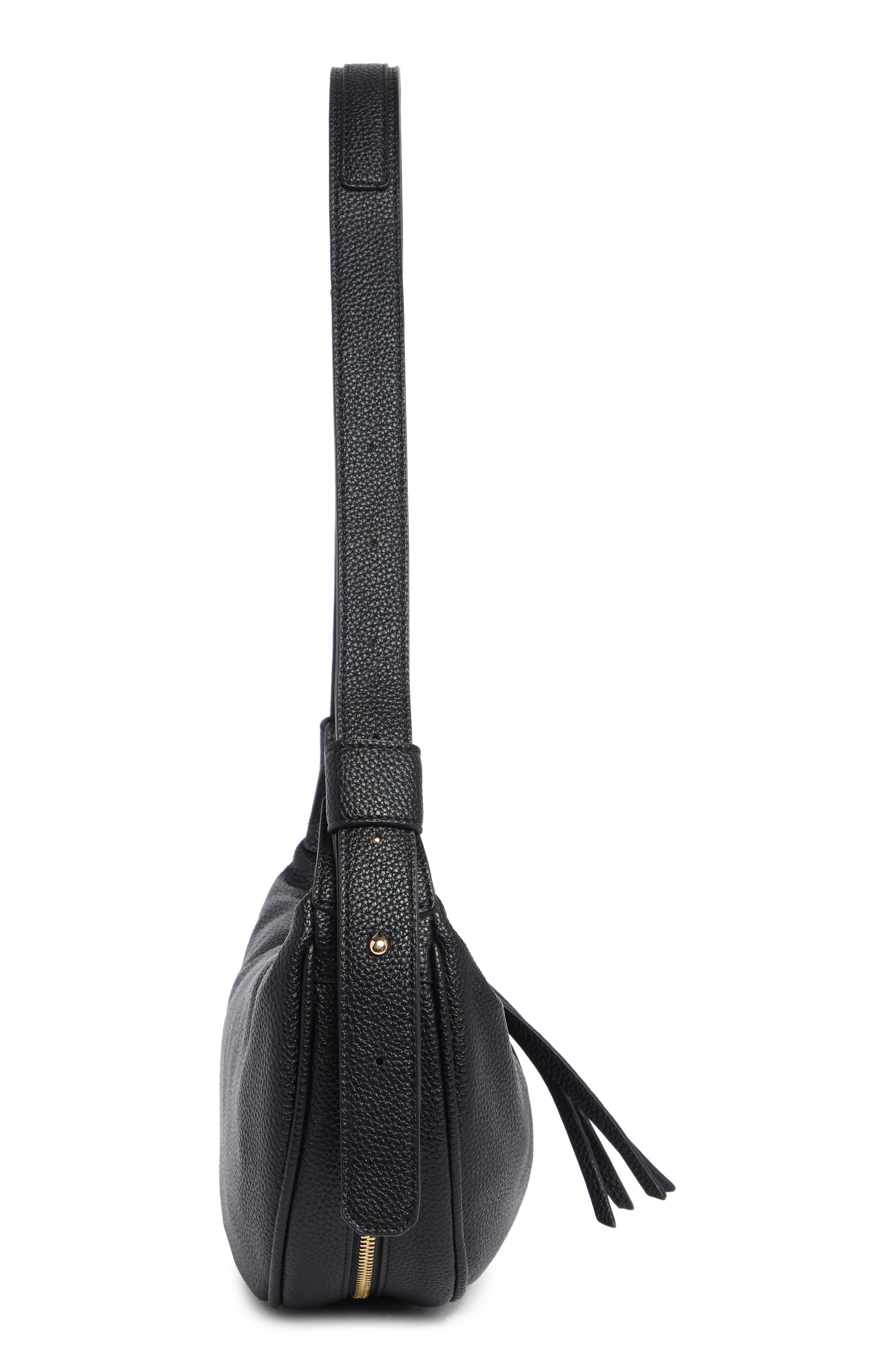 Melie Bianco Hayden Faux Leather Crossbody Bag, Alternate, color, Black