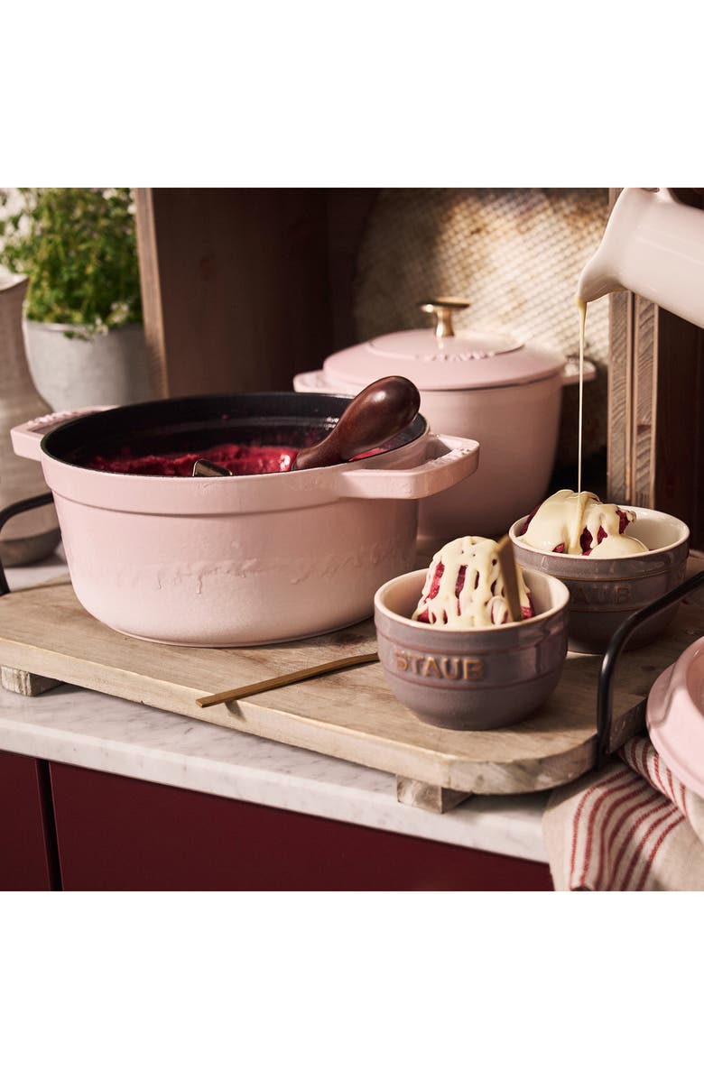 Staub 4-Quart Enameled Cast Iron Dutch Oven, Alternate, color, Peony Pink