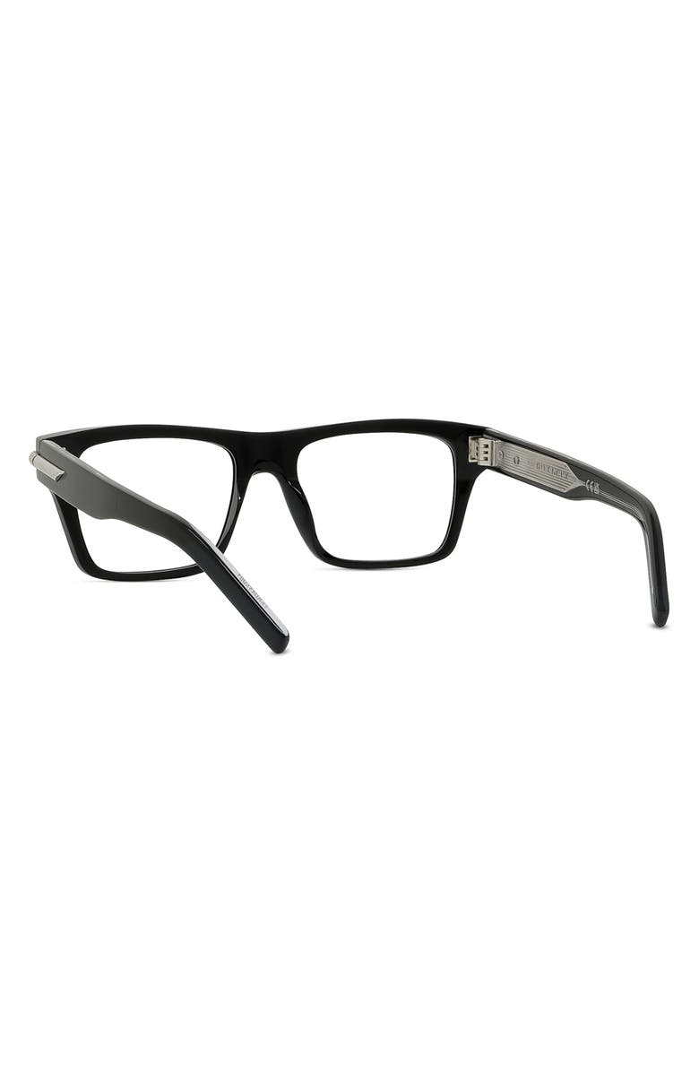 Givenchy GV One 53mm Rectangular Optical Glasses, Alternate, color, Shiny Black