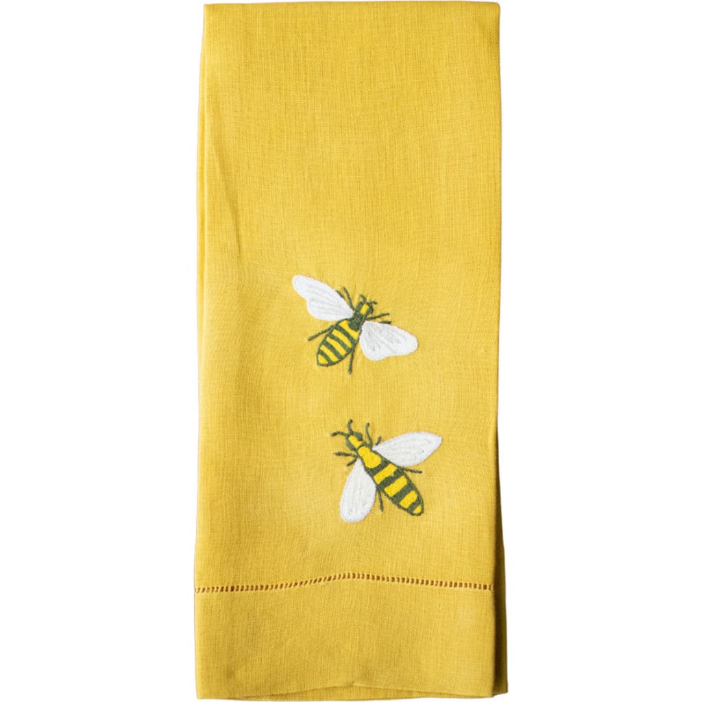 Maison d'Haiti Tea Towels - Buzzing Bees in Mustard Yellow  product