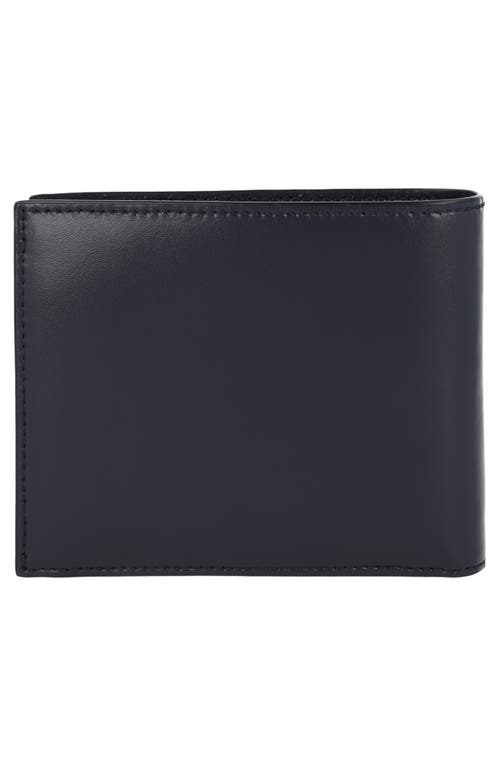 Ferragamo Crosta Polo Bifold Wallet In Blue