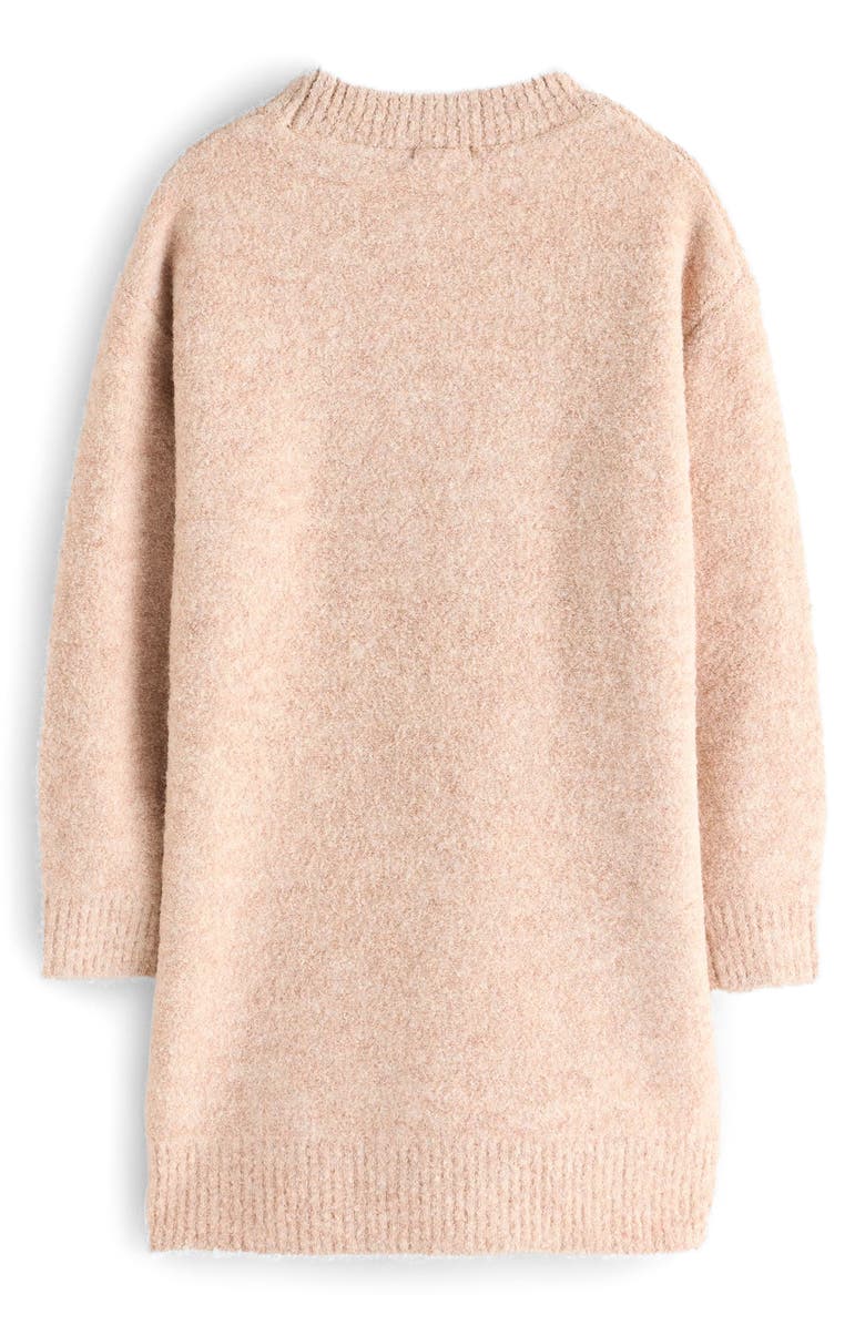 NEXT Kids' Sequin Bow Long Sleeve Sweater Dress, Alternate, color,