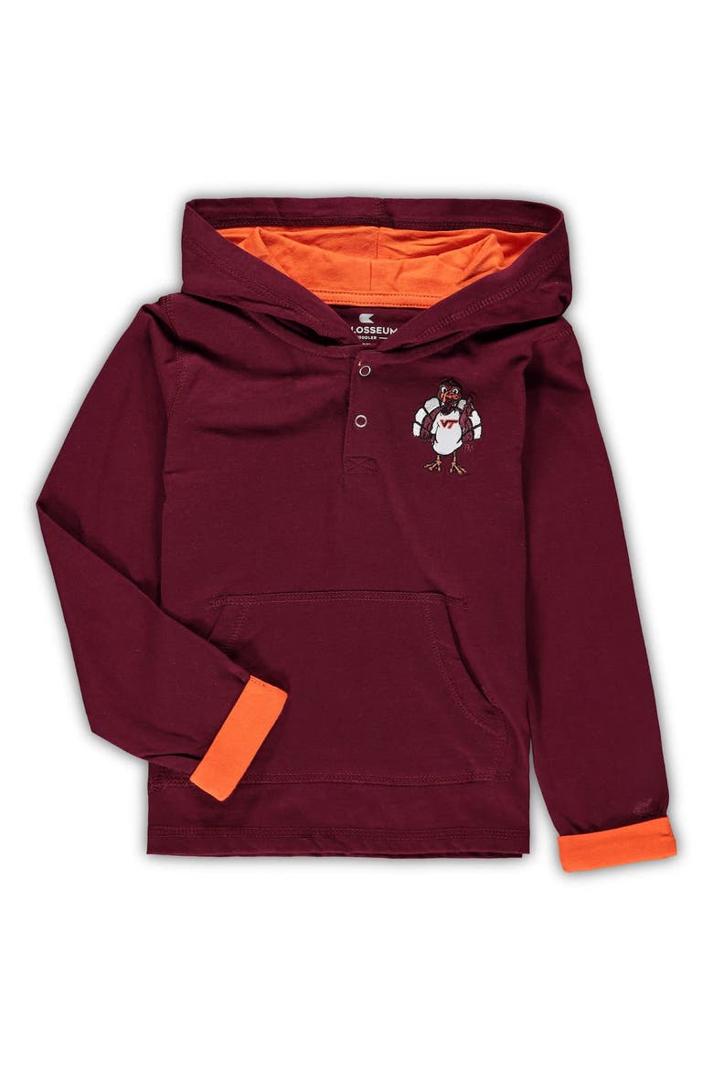 Toddler Colosseum Maroon/Heathered Gray Virginia Tech Hokies Poppies Hoodie and Sweatpants Set, Alternate, color, Maroon
