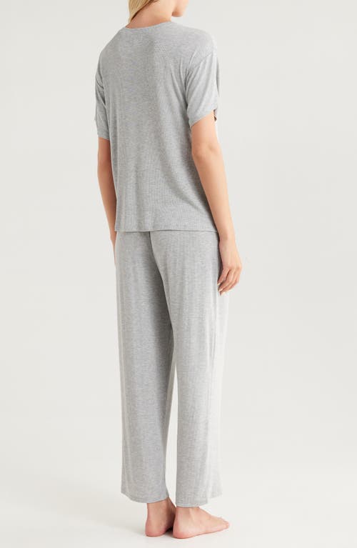 Nordstrom Moonlight Eco Easy Rib Pajamas In Gray