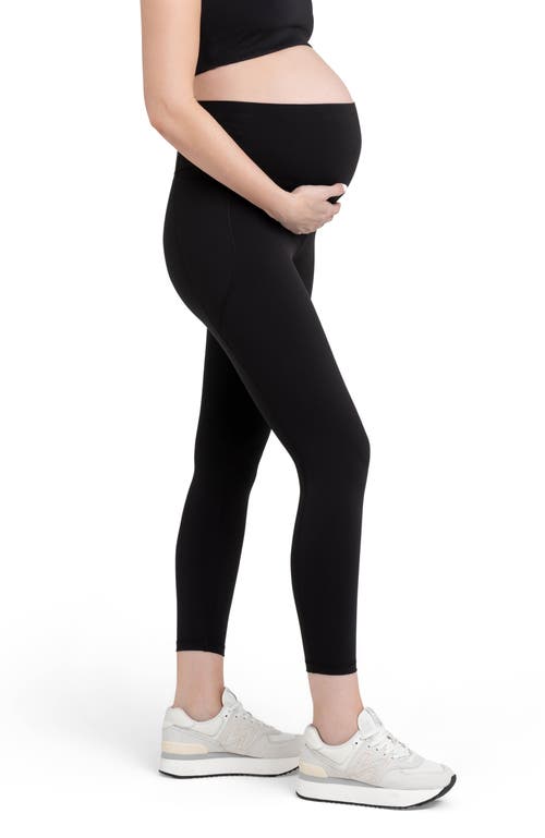 Ripe Maternity Tempo Stretch Nylon Pocket Maternity Leggings In Black