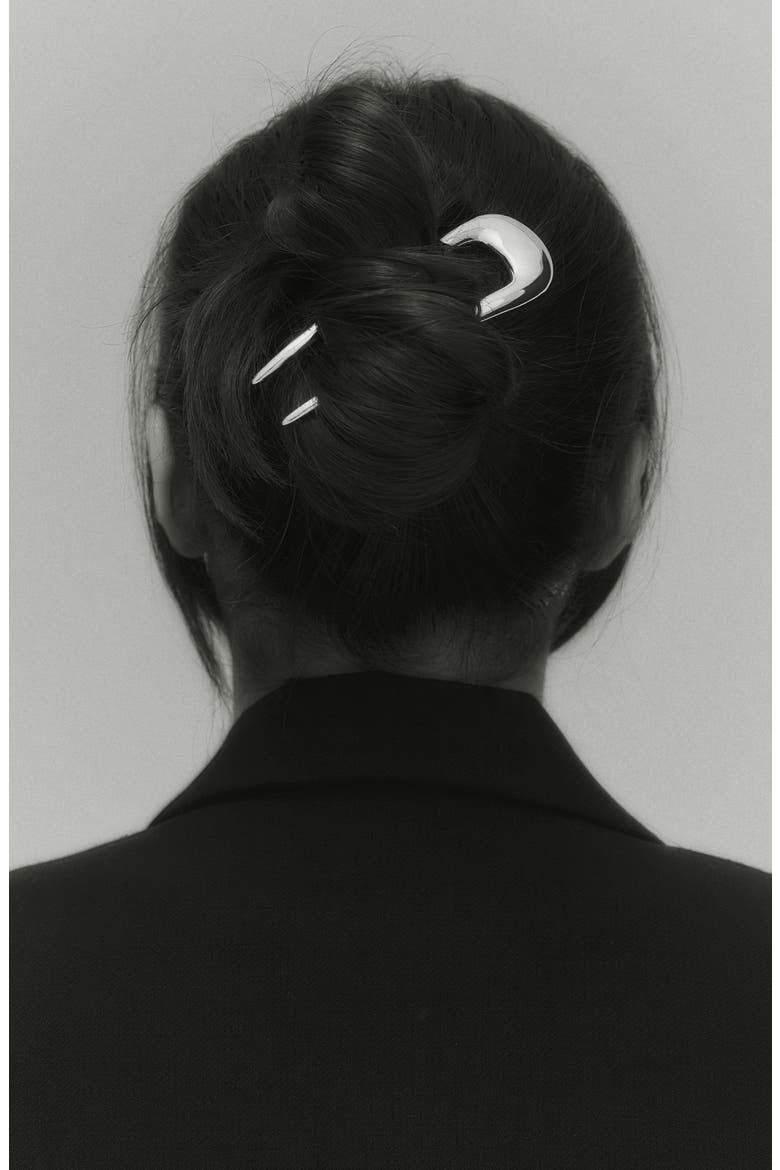 The Frida Hair Pin, Alternate, color, SILVER