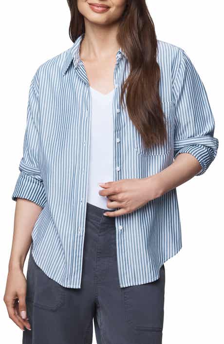 Splendid Kenna Stripe Relaxed-Fit Button-Up Shirt
