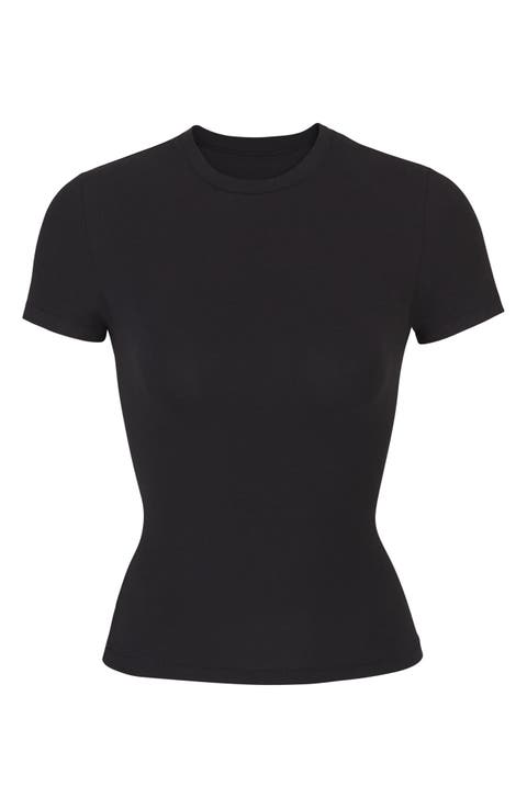 Stretch Cotton Jersey T-Shirt (Regular & Plus)