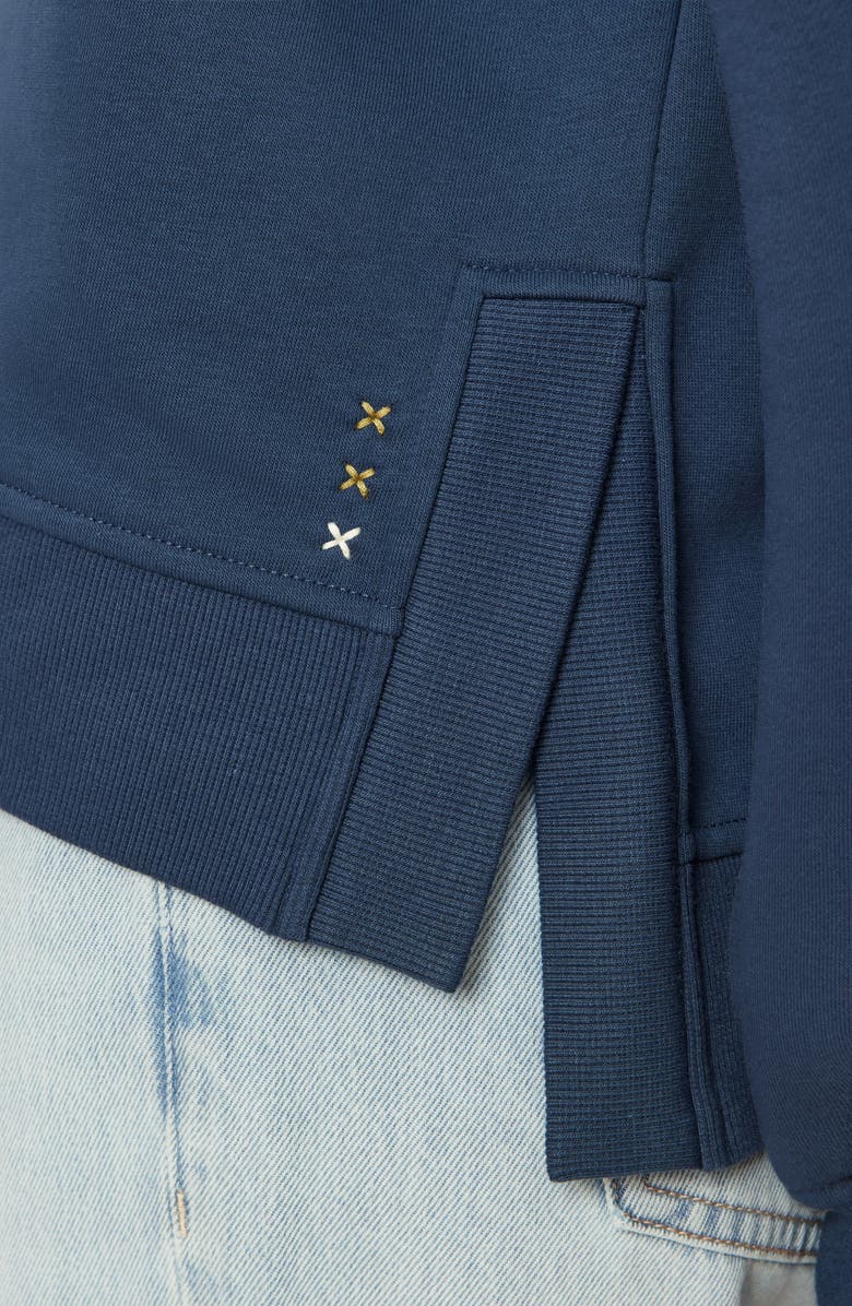 Scotch & Soda Oversize Side Vent Sweatshirt, Alternate, color, Big Dipper Embellished