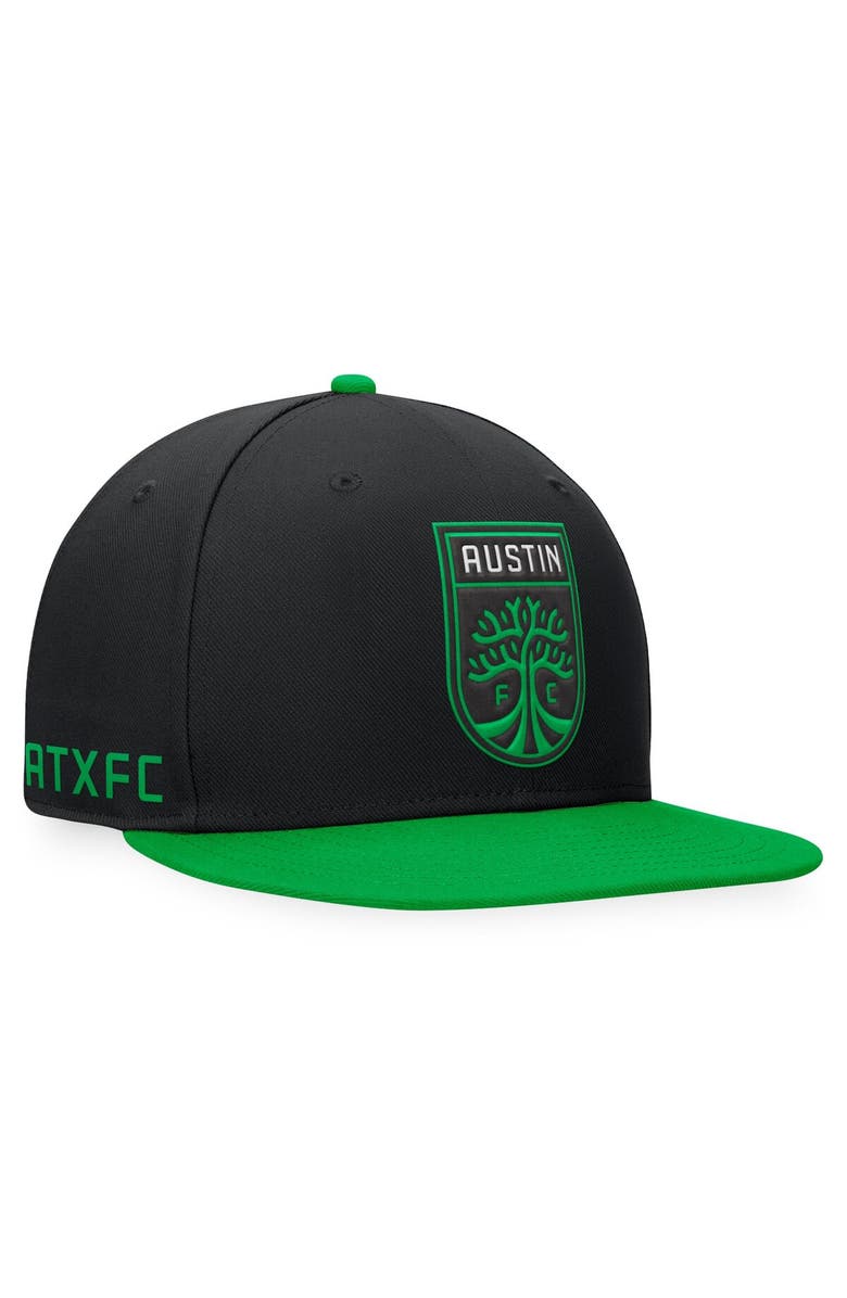 FANATICS Men's Fanatics Branded Black/Green Austin FC Downtown Snapback Hat, Main, color, Black
