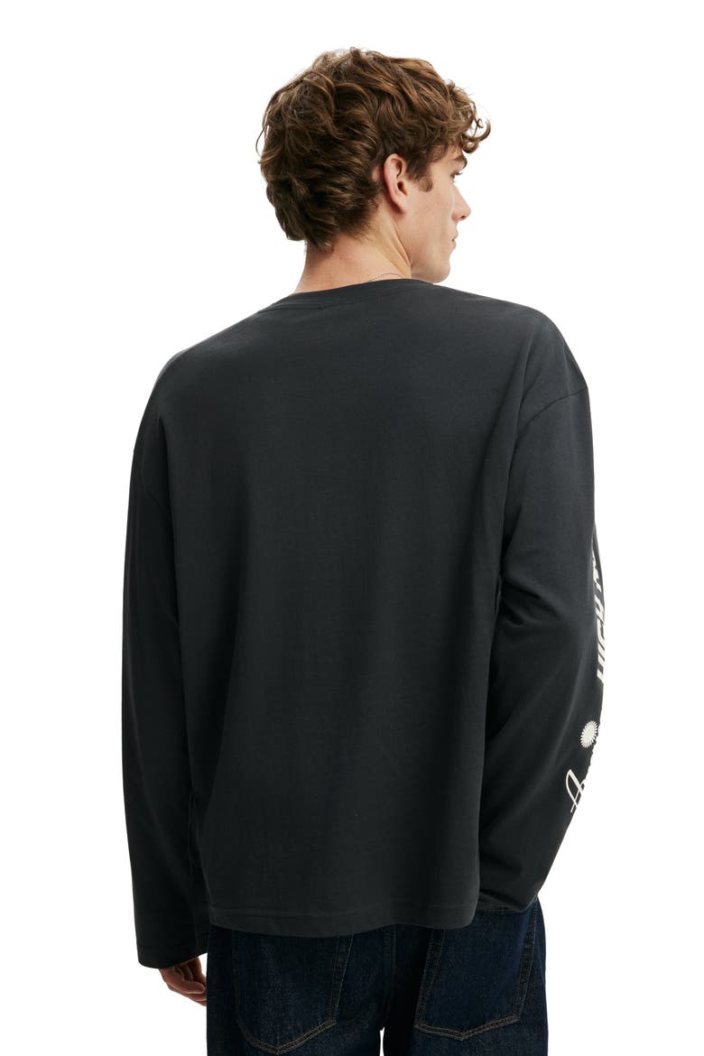 Men's Regular Fit Graphic Ls T-Shirt, Alternate, color, Washed Black  Palomino