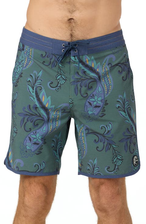 OG Print Scallop Board Shorts