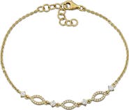 Julianna B. Diamond Station Bracelet 14k Gold
