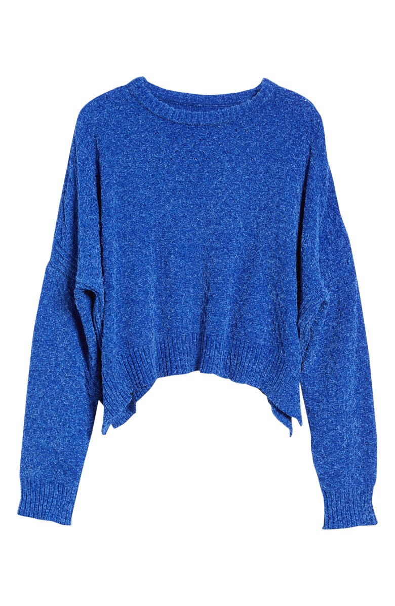 Woven Heart Chenille Sweater, Alternate, color,