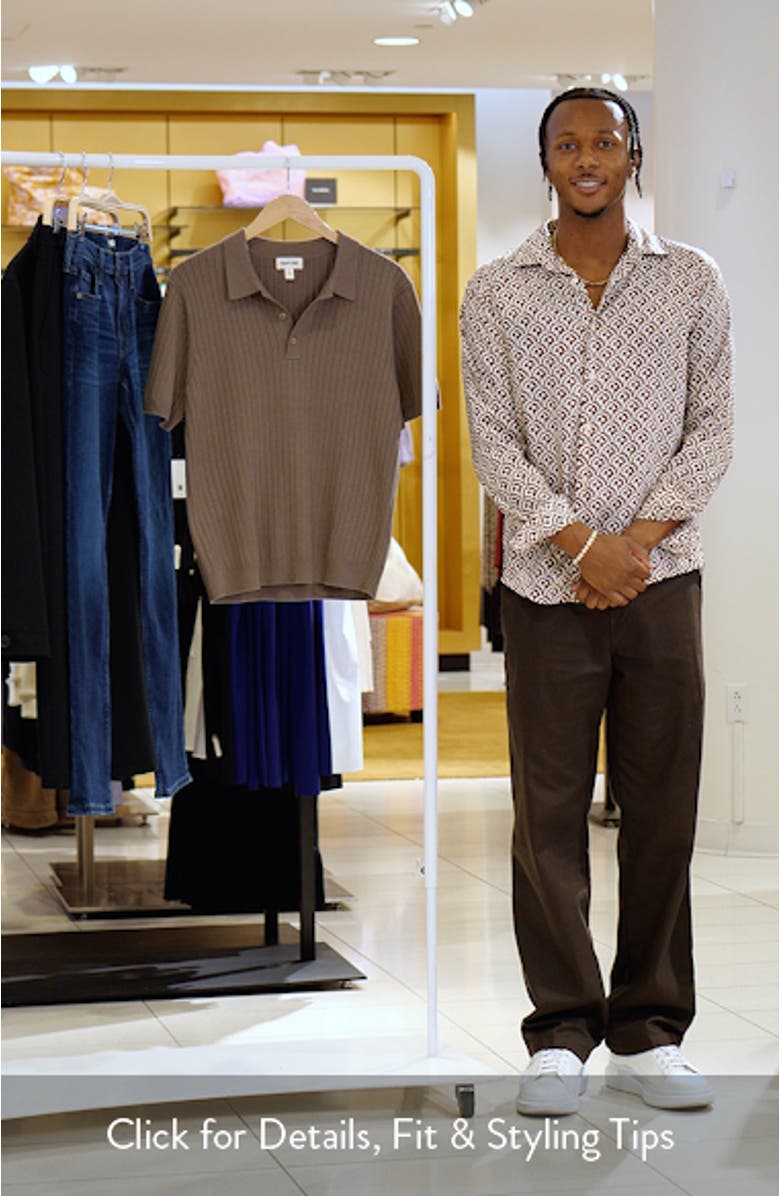 Rib Polo Sweater, sales video thumbnail