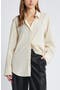 selected Ivory- Grey Pinstripe