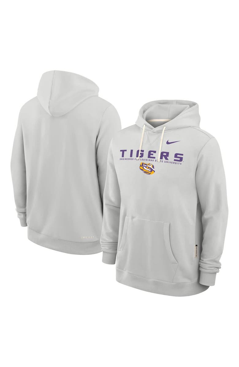 Nike Men's Nike Gray LSU Tigers 2025 Sideline Performance Pullover Hoodie, Alternate, color, Gray