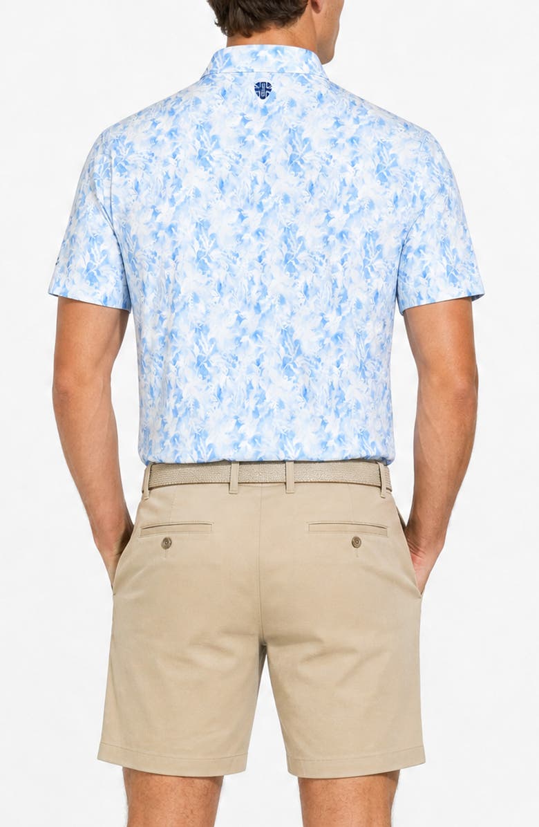 Ben Sherman Watercolor Garden Tech Jersey Golf Polo, Alternate, color, Light Blue