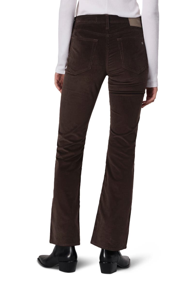 rag & bone Peyton Corduroy Bootcut Pants, Alternate, color, Dark Brown