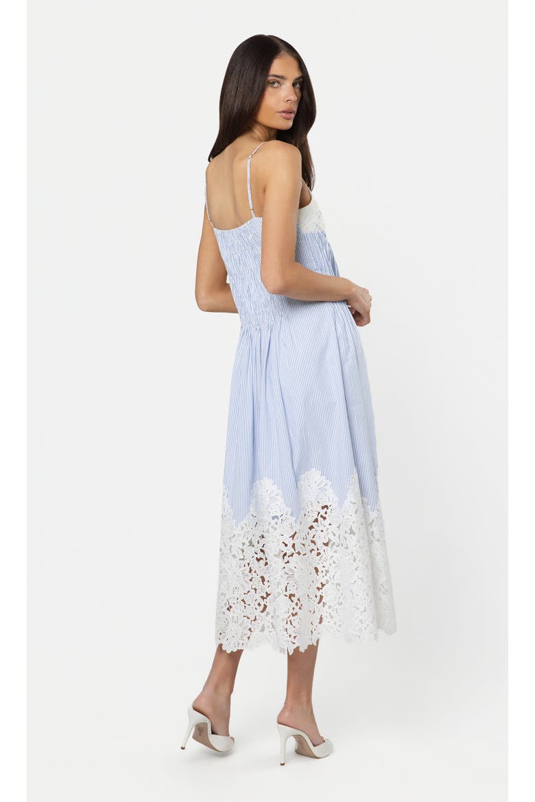 Juniper Lace Combo Seersucker Dress, Alternate, color, Light Blue/White