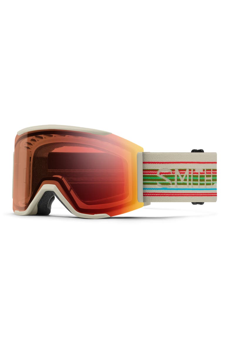 Squad MAG™ Snow Goggles, Main, color, CHALK STRAIGHT LINE / RED