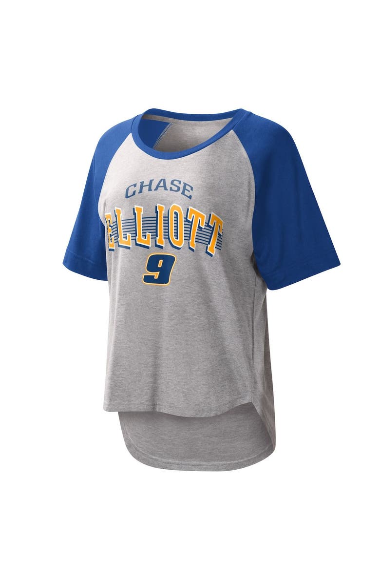 G-III 4HER BY CARL BANKS Women's G-III 4Her by Carl Banks Gray Chase Elliott Slugger T-Shirt, Alternate, color, 