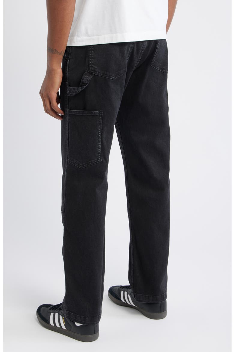 Stretch Denim Carpenter Jeans, Alternate, color, BLACK