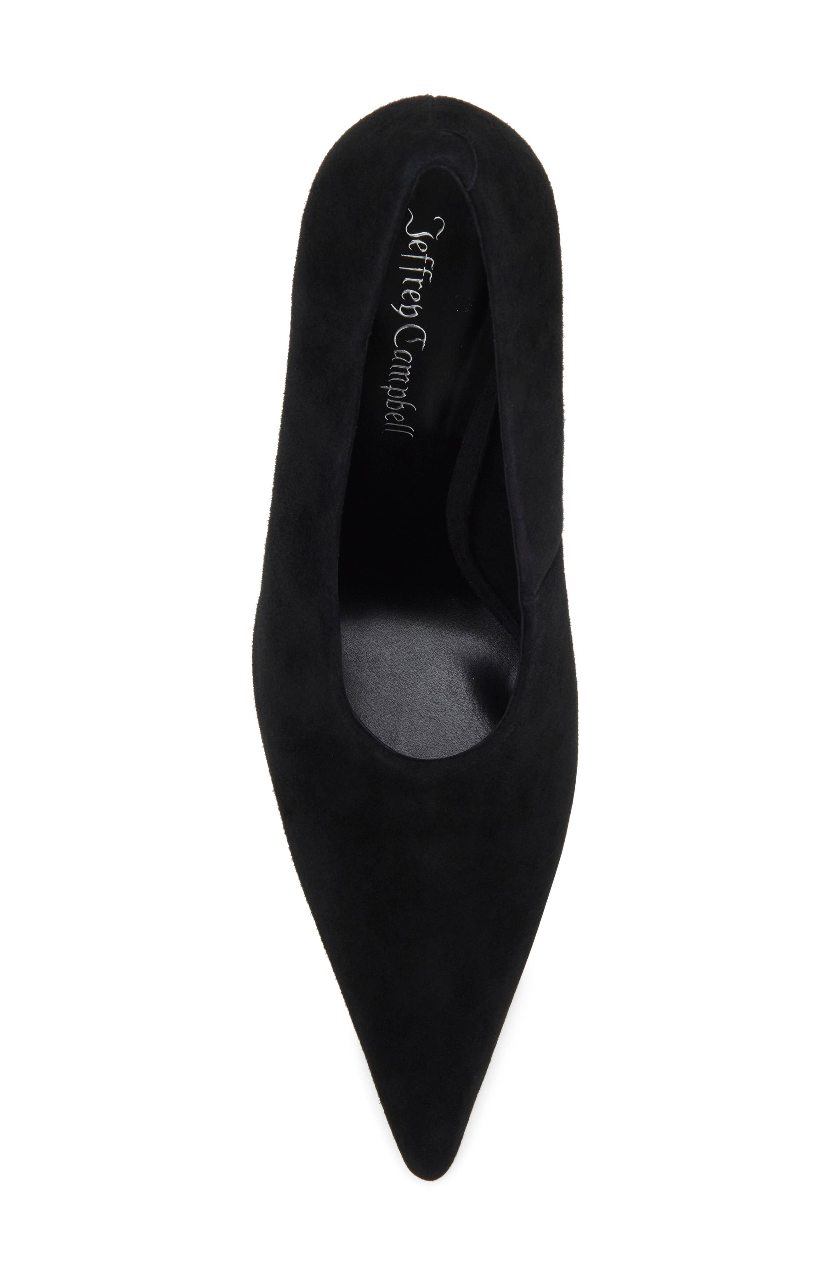 Le Chat Pointed Toe Pump, Alternate, color, BLACK SUEDE