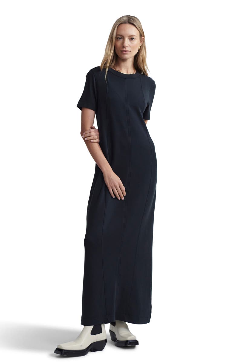 Varley Hattie Seam Maxi Dress, Alternate, color, Black