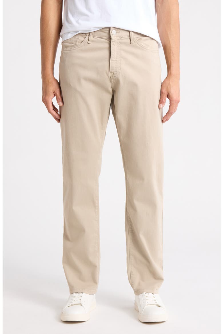 Zach Straight Leg Twill Pants, Main, color, SEASHELL TWILL