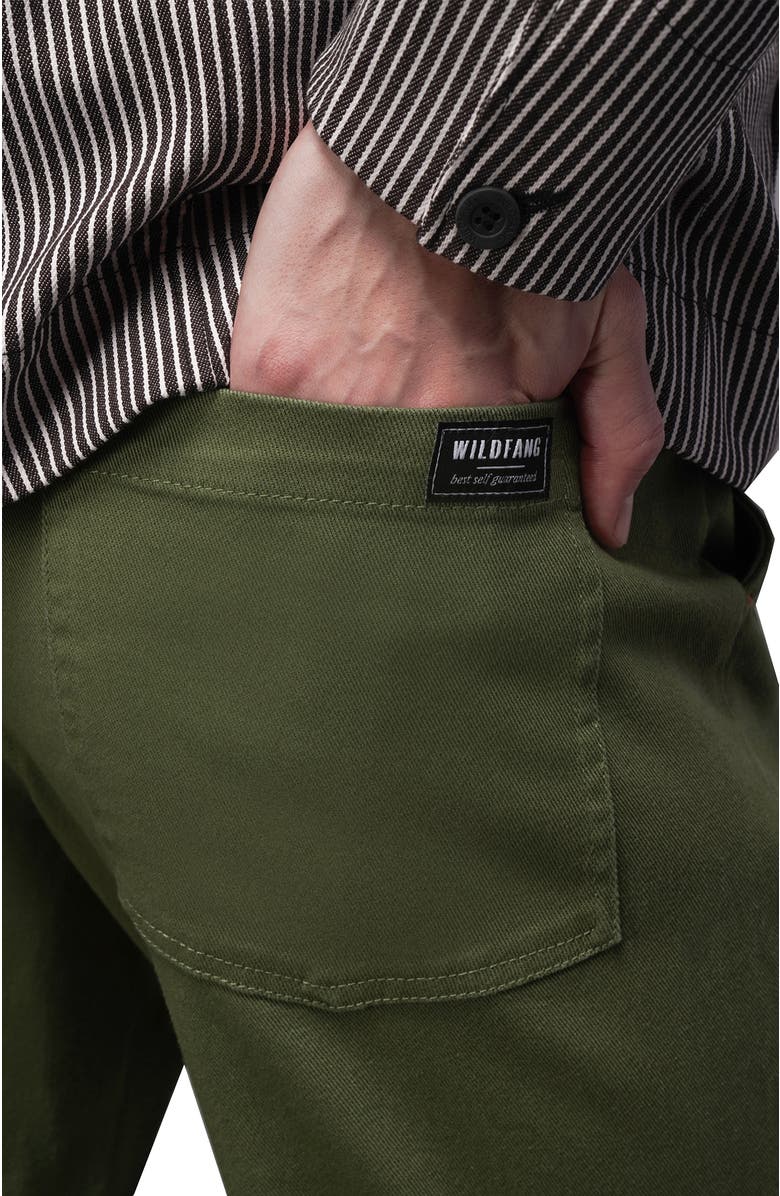 WILDFANG The Essential Denim Utility Pant, Alternate, color, Moss Green