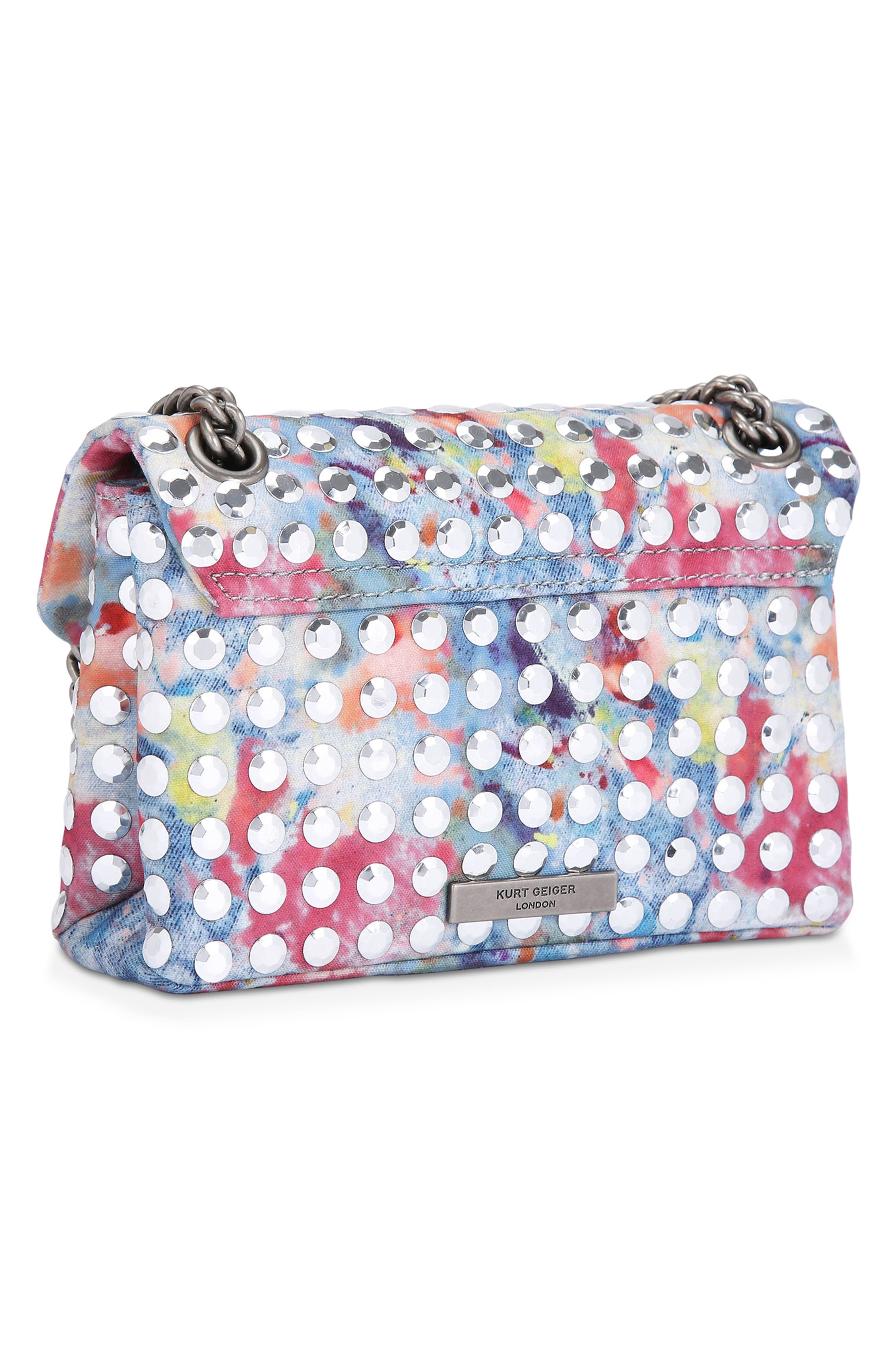 Kurt Geiger London Mini Kensington Sequin Fabric Convertible Crossbody Bag, Alternate, color, 