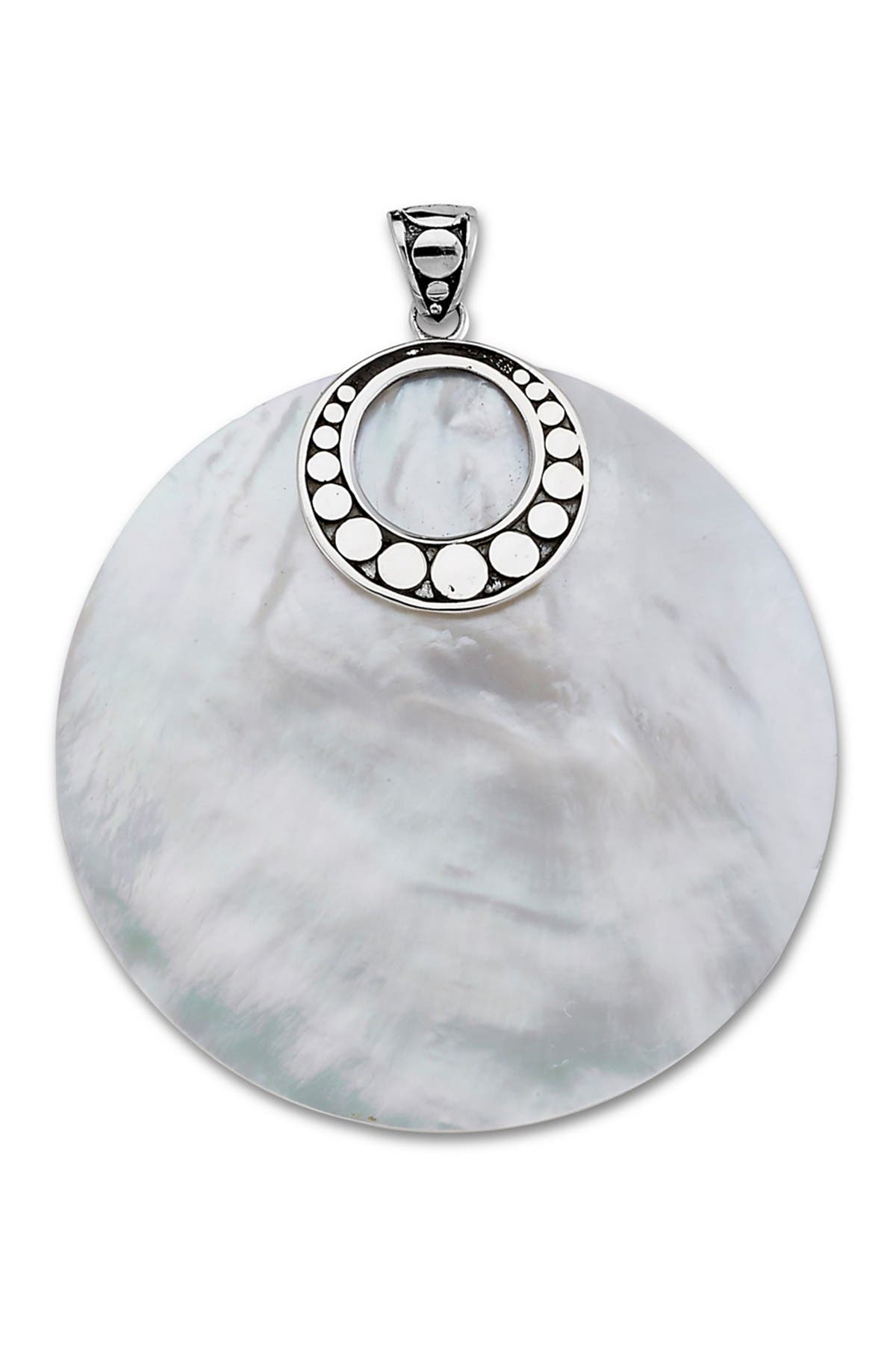 SAMUEL B. Sterling Silver Mother of Pearl Pendant