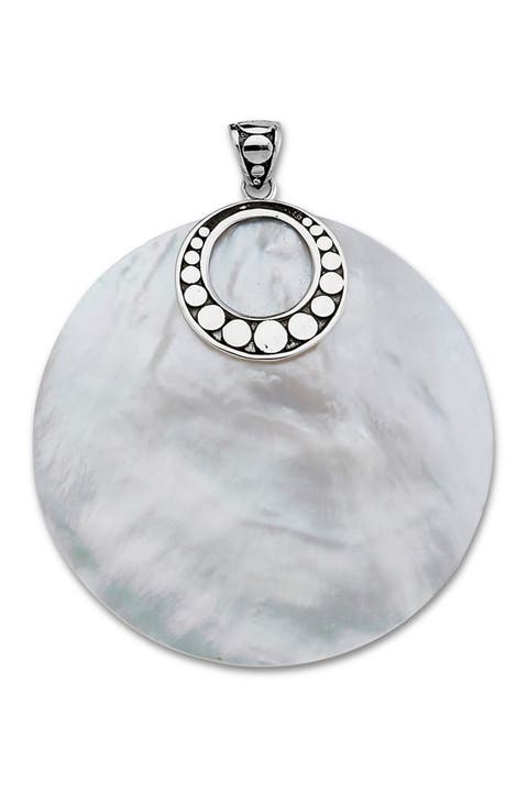 Sterling Silver Mother of Pearl Pendant