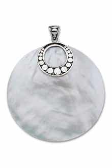 SAMUEL B. Sterling Silver Mother of Pearl Pendant