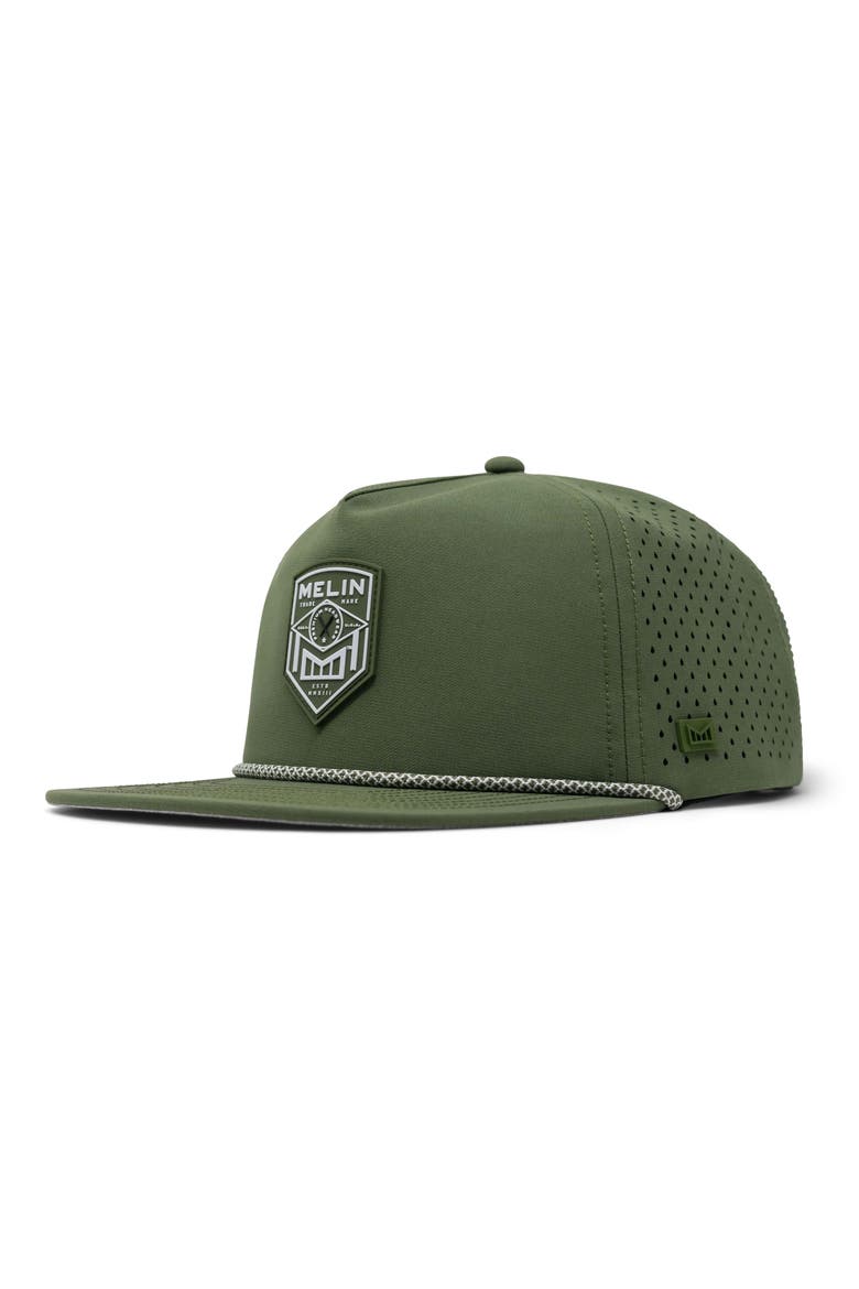 Coronado Shield Hydro Performance Snapback Hat, Main, color, OLIVE