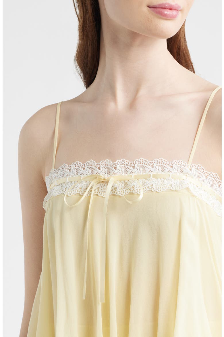 Cedra Layered Ruffle Dress, Alternate, color, BUTTER LEMON