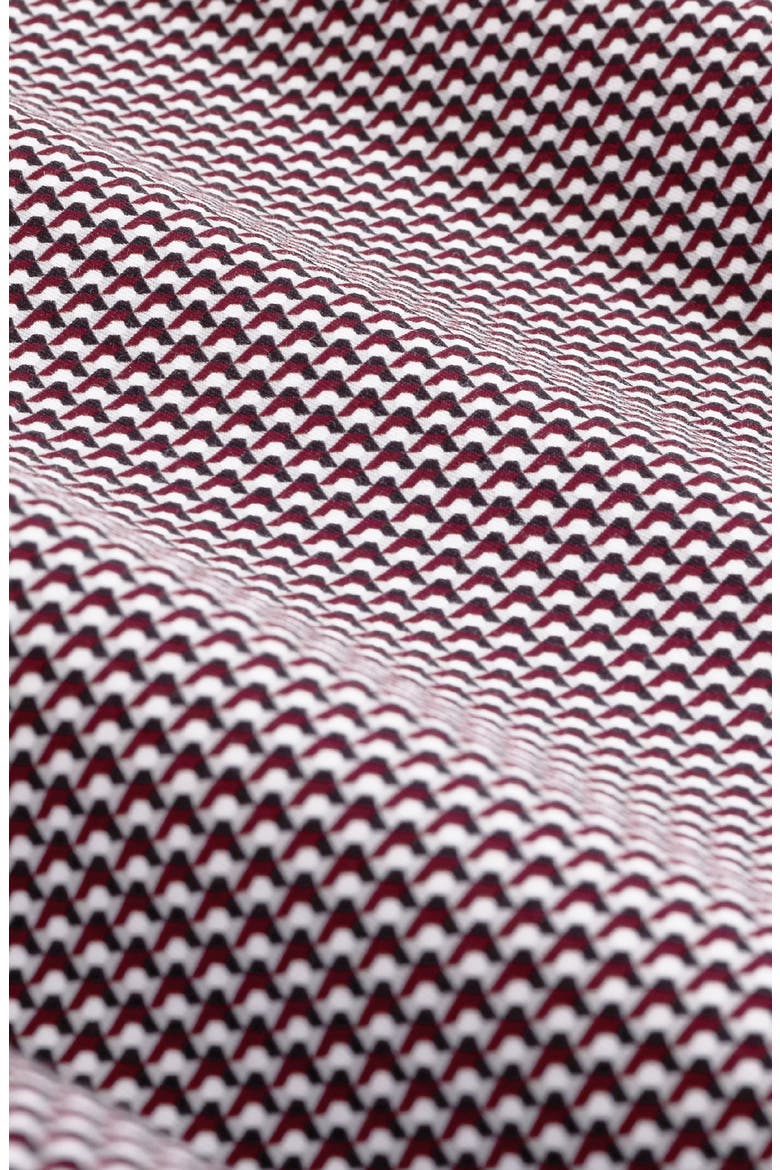 James OoohCotton® Micro Print Button-Up Shirt, Alternate, color, BURGUNDY