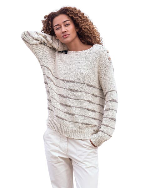 Drop Stitch Breton Sweater