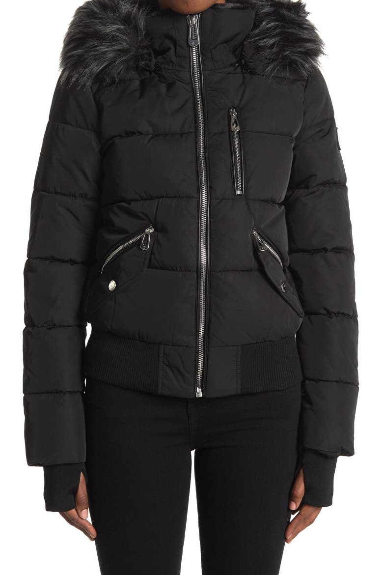 Vic Heavyweight Bomber Jacket, Alternate, color, BLACK