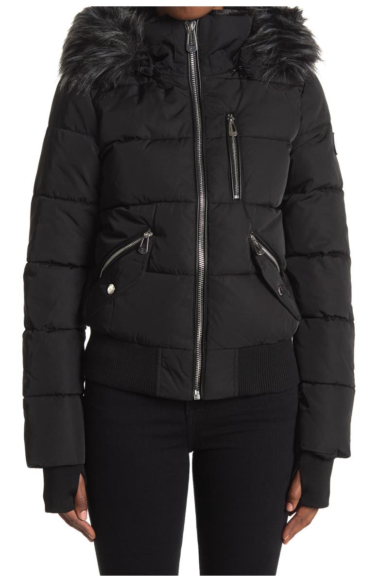 Noize Vic Heavyweight Bomber Jacket, Alternate, color, Black