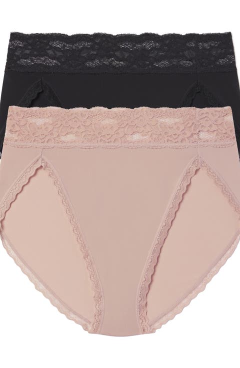 Goddess Lace Trim French Cut Brief 2-Pack