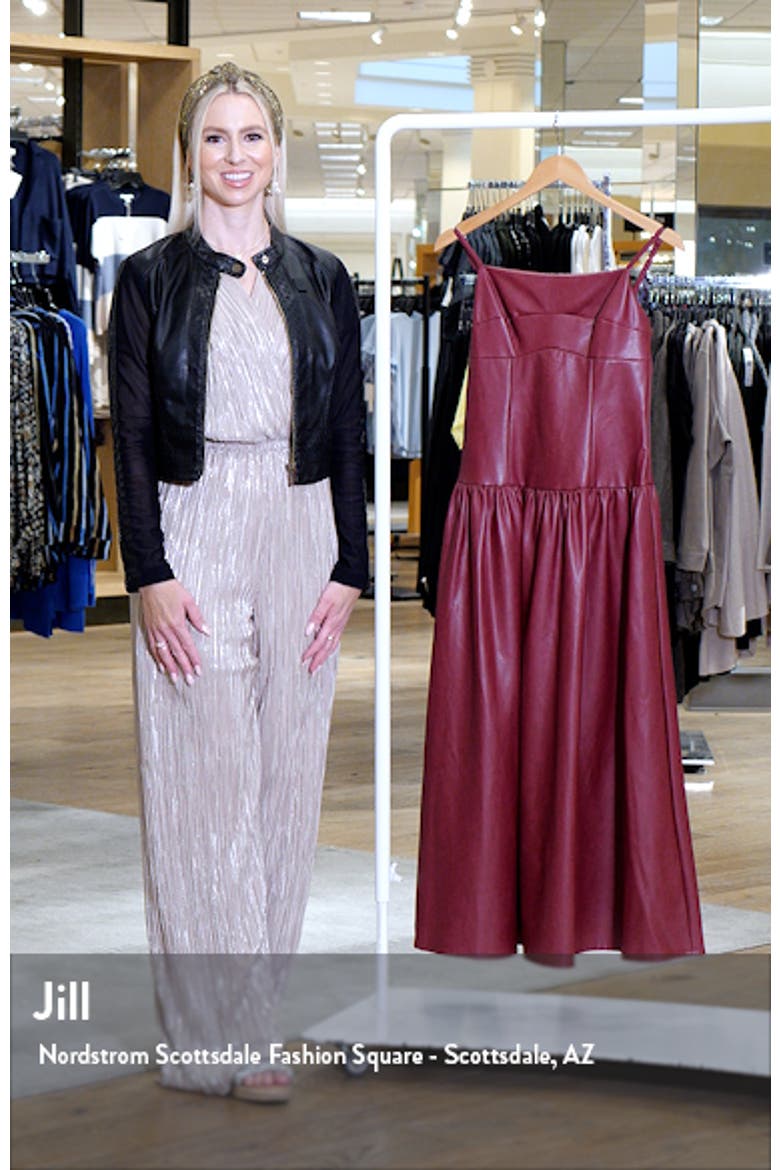 Faux-Ever Leather™ Midi Dress video