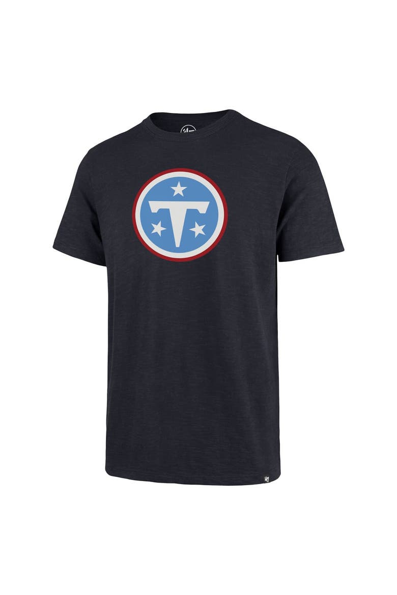 Men's '47  Navy Tennessee Titans Scrum T-Shirt, Alternate, color, Navy