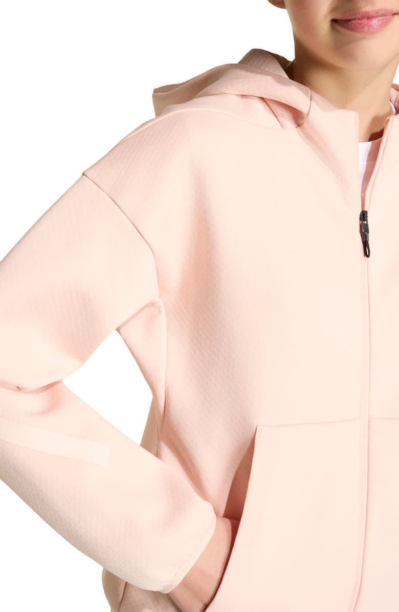 adidas Originals Kids' Z.N.E. Zip Hoodie, Alternate, color, Blush Pink/ Pink Tint