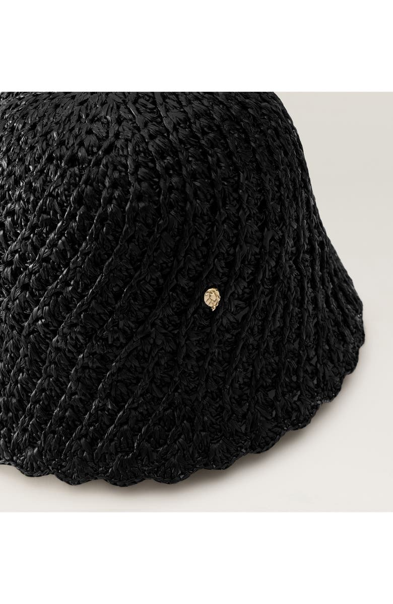 Helen Kaminski Rio Raffia Cloche, Alternate, color, Charcoal